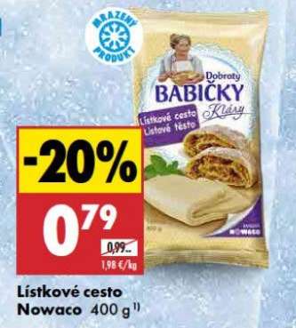 Listkové cesto Nowaco 400 g