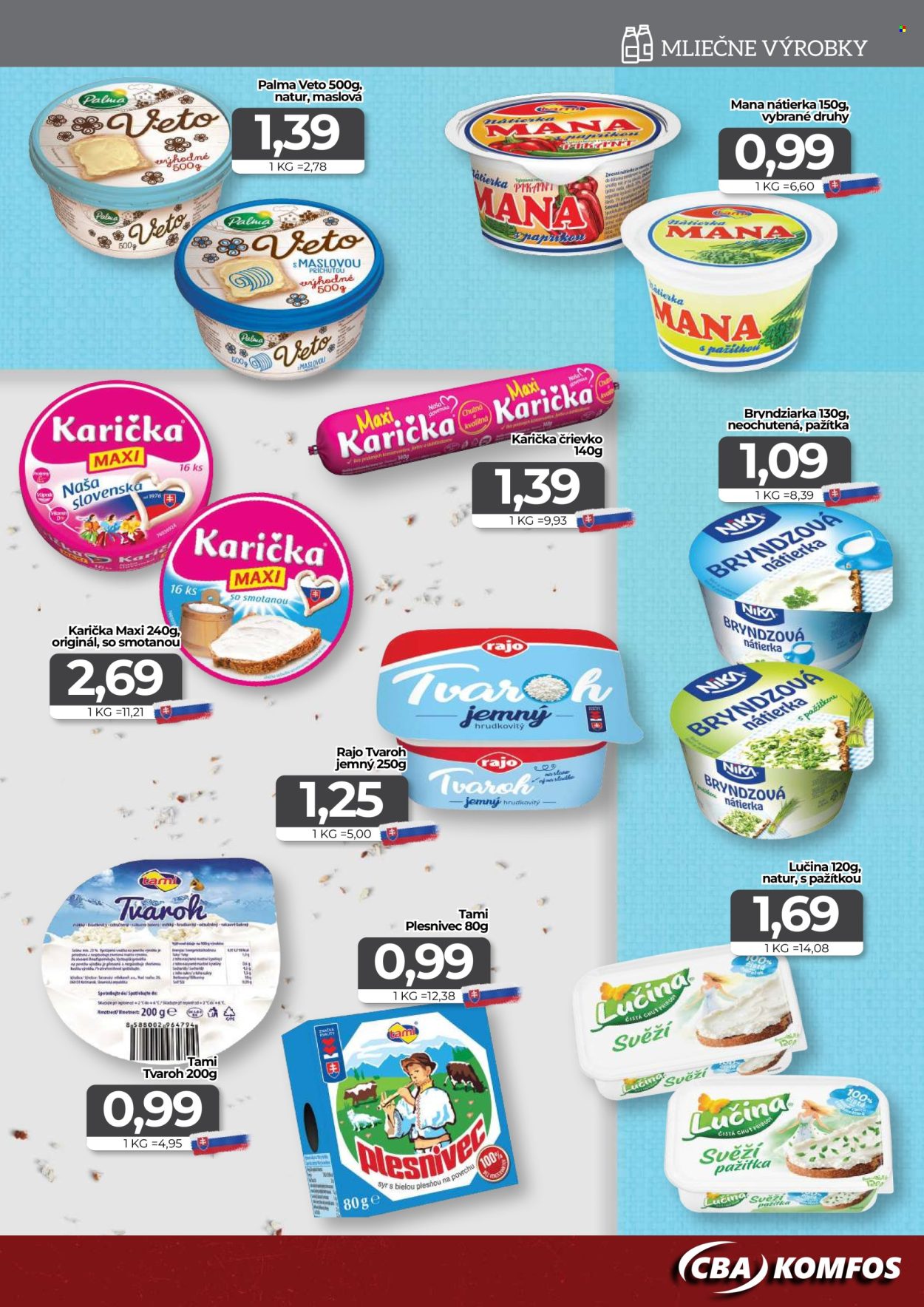 Leták CBA Komfos - 21.8.2026 - 1.9.2026. Strana 5