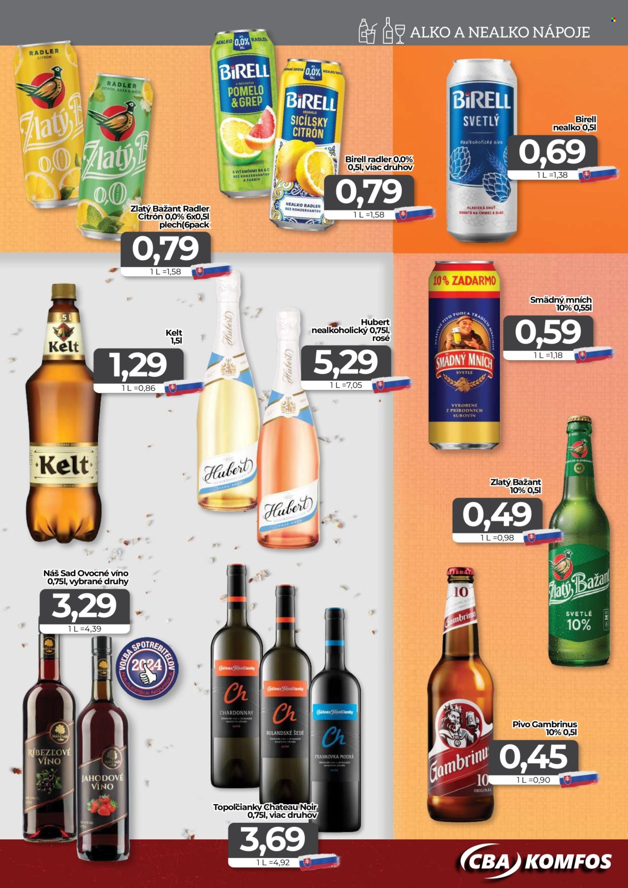 Leták CBA Komfos - 21.8.2026 - 1.9.2026. Strana 13