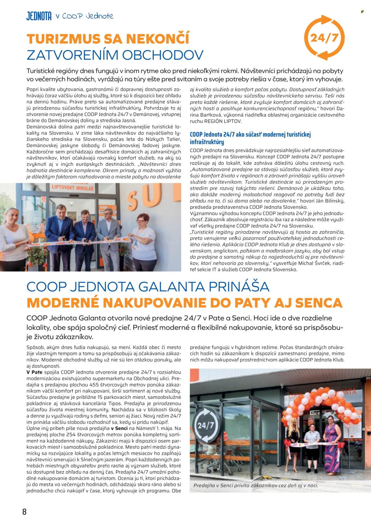 Leták COOP Jednota - 1.8.2026 - 31.8.2026. Strana 8
