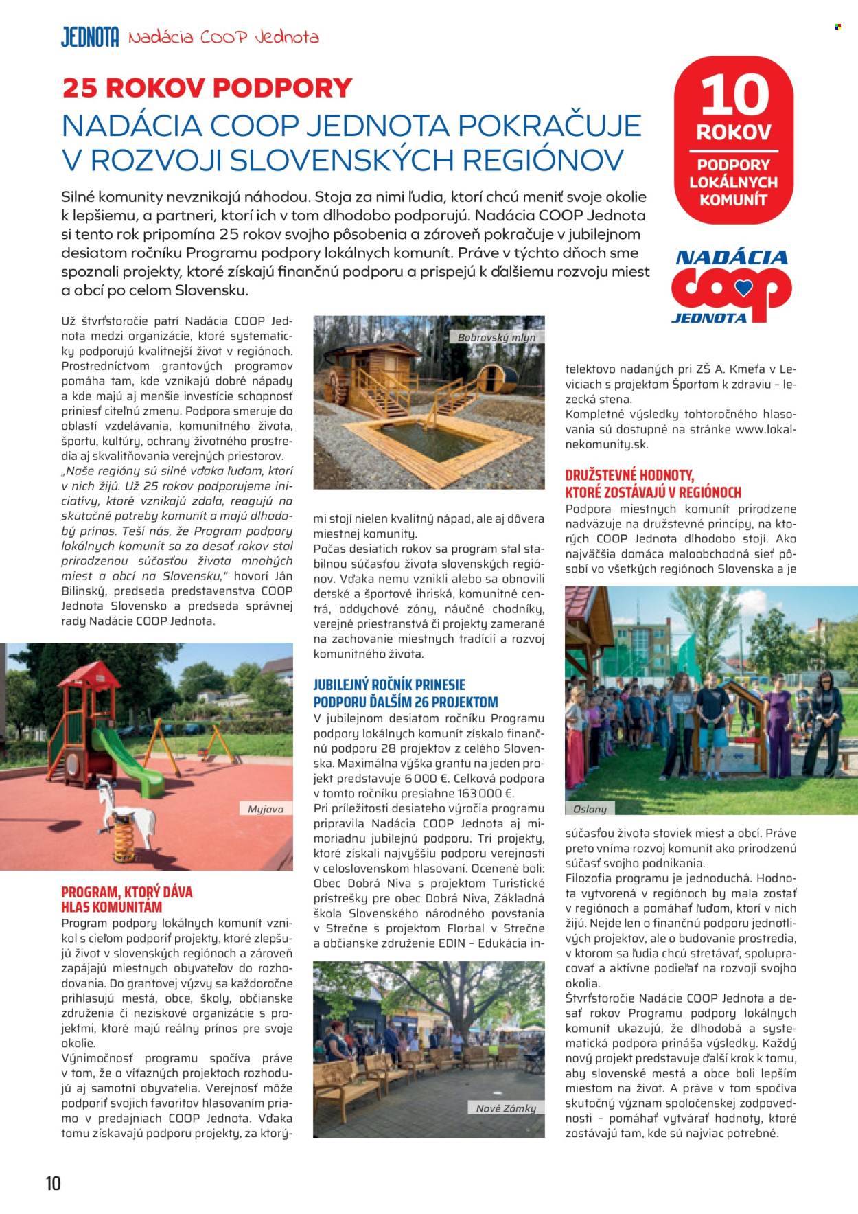 Leták COOP Jednota - 1.8.2026 - 31.8.2026. Strana 10