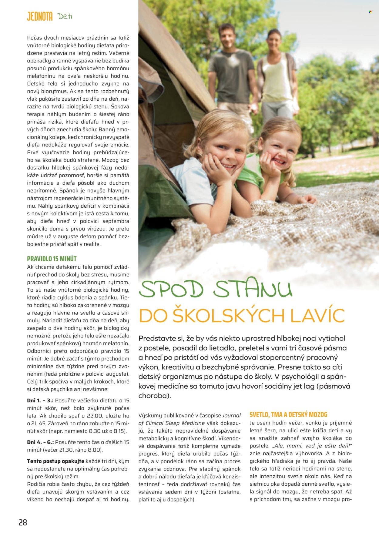 Leták COOP Jednota - 1.8.2026 - 31.8.2026. Strana 28