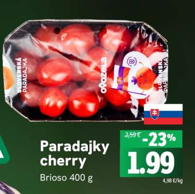 Paradajky cherry Brioso 400 g