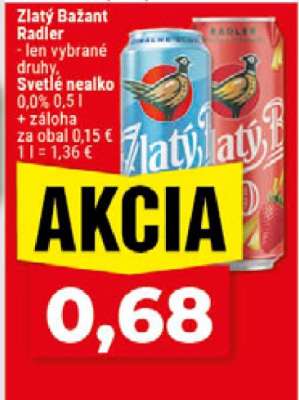 Zlatý Bažant radler