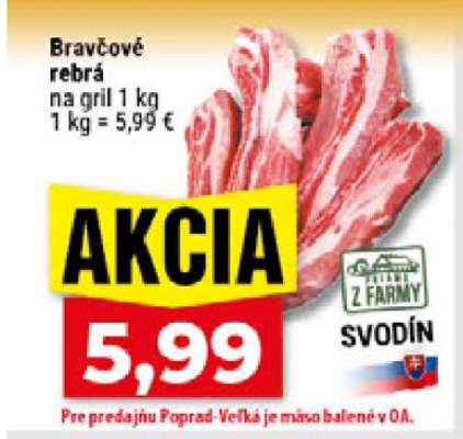 Bravčové rebrá na gril