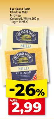 Lye Cross Farm Cheddar Mild
