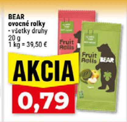 BEAR OVOCNÉ ROLKY