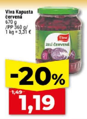 Viva kapusta červená