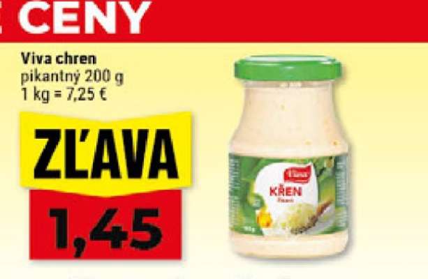 Viva chren pikantný 200 g
