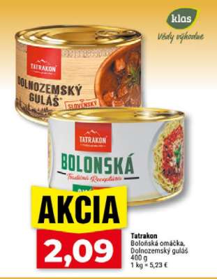 Tatrakon Boloňská omáčka, Dolnozemský guláš