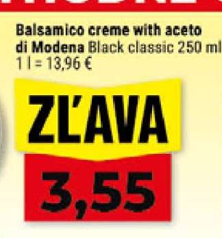 Balsamico creme with aceto di Modena Black classic 250 ml