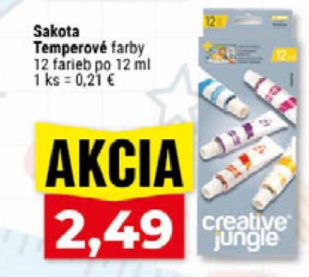 Sakota Temperové farby