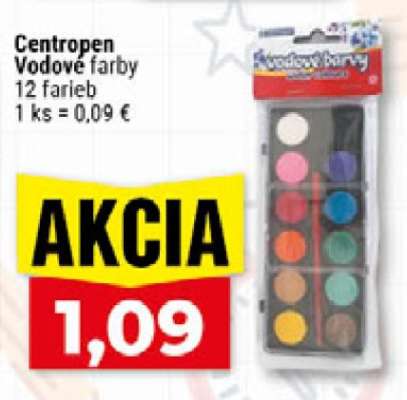 CENTROPEN Vodové farby
