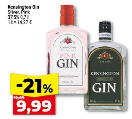 Kensington Gin Silver, Pink