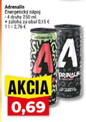 Adrenalin energetický nápoj