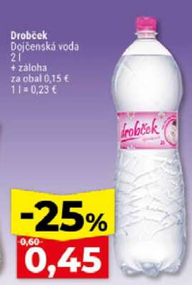 Drobček dojčenská voda