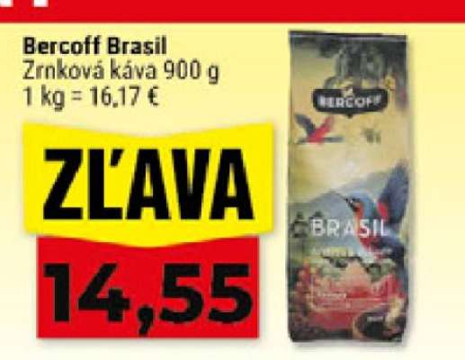 Bercoff Brasil zrnková káva 900 g