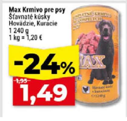 MAX Krmivo pre psy