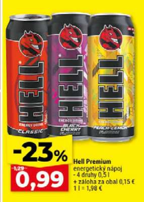 Hell Premium energetický nápoj