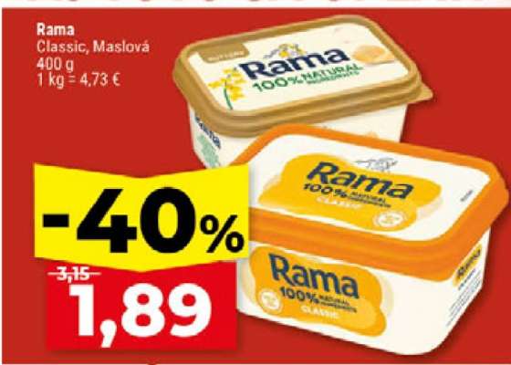 Rama classic, maslová