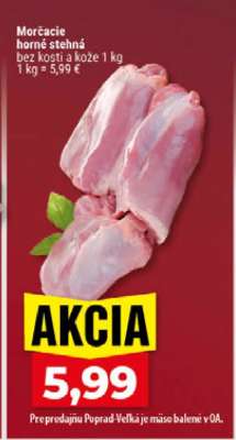 Morčacie horné stehná