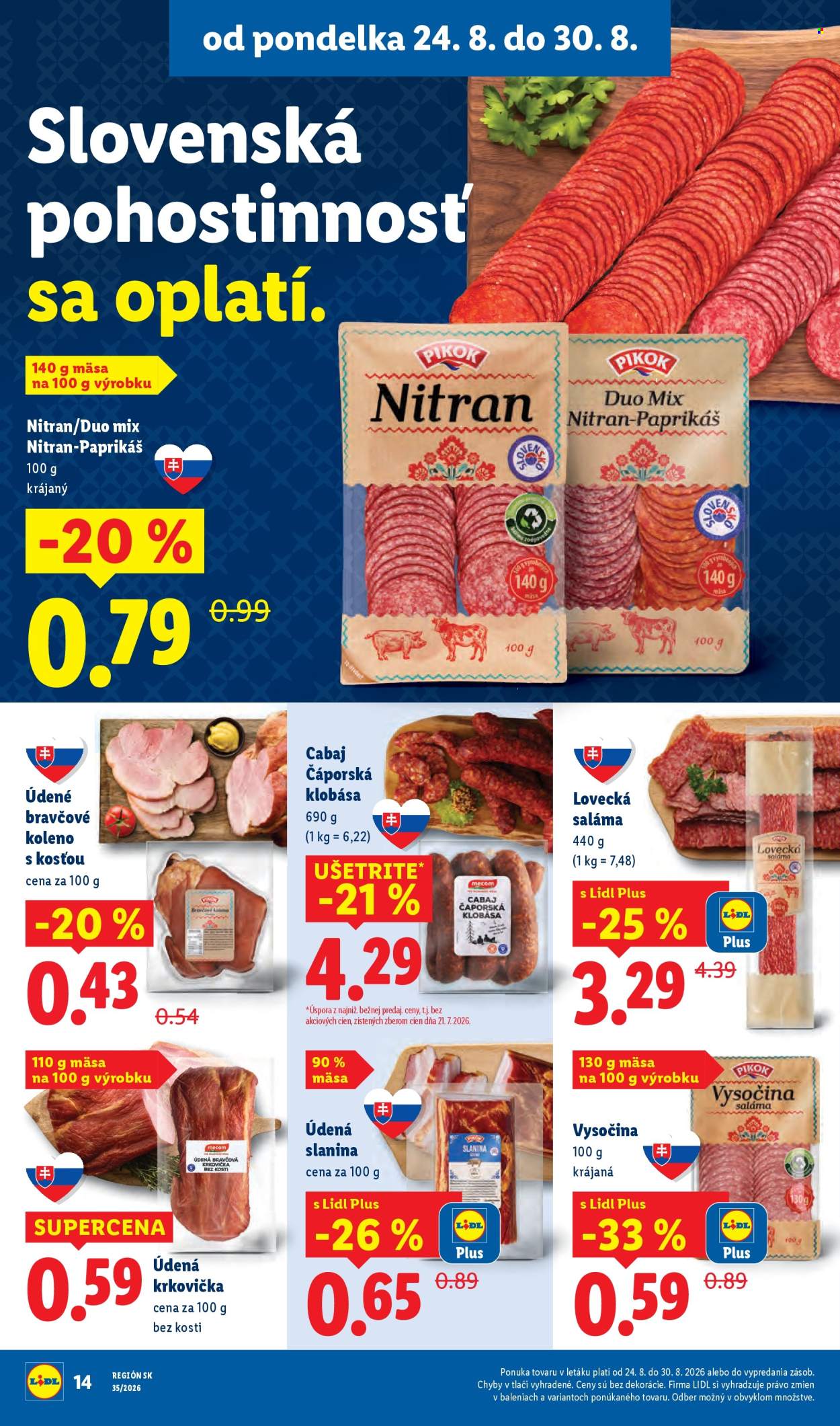 Leták Lidl - 24.8.2026 - 30.8.2026. Strana 18