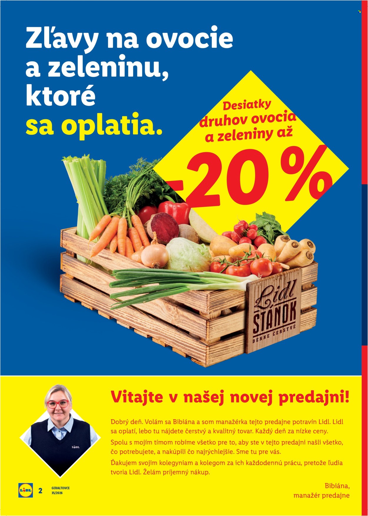 Leták Lidl - 27.8.2026 - 30.8.2026. Strana 2