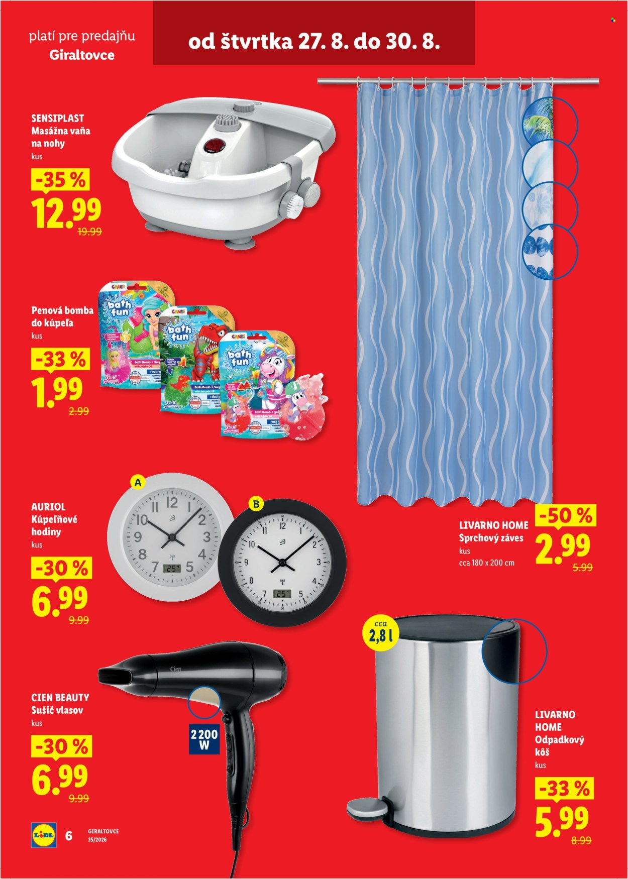 Leták Lidl - 27.8.2026 - 30.8.2026. Strana 6