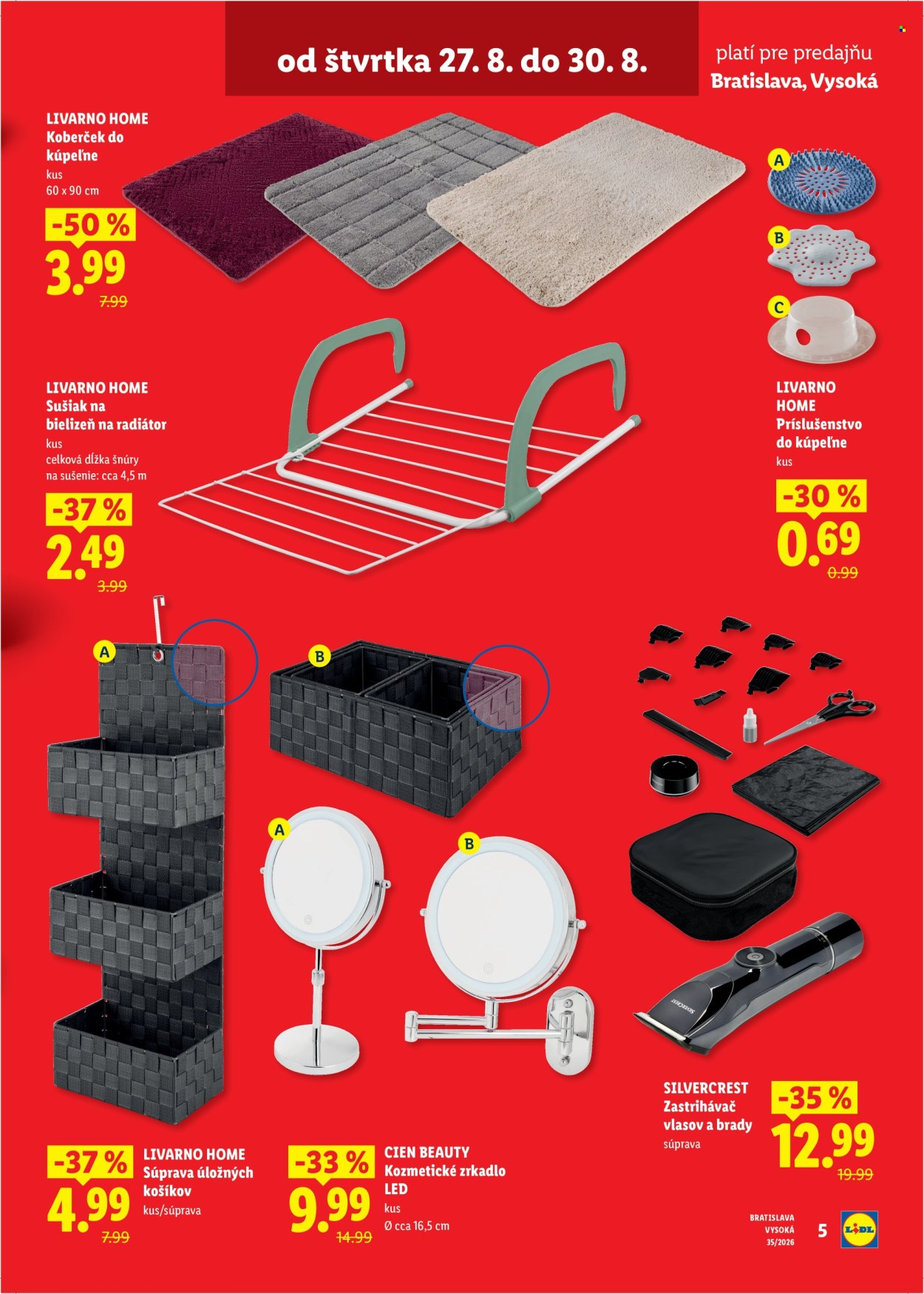 Leták Lidl - 27.8.2026 - 30.8.2026. Strana 5