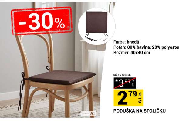 PODUŠKA NA STOLIČKU
