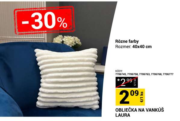 OBLIEČKA NA VANKÚŠ LAURA
