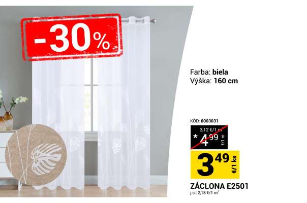 ZÁCLONA E2501