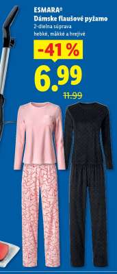 ESMARA® Dámske flaušové pyžamo