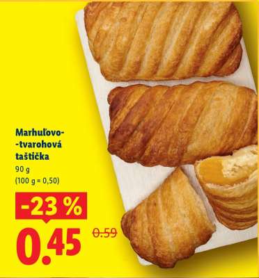 Marhuľovo- -tvarohová taštička