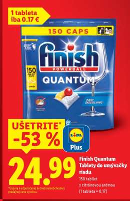 Finish Quantum Tablety do umývačky riadu