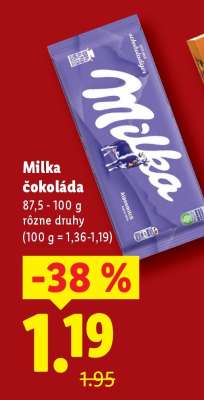 Milka čokoláda