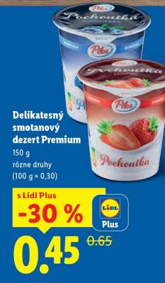 Delikatesný smotanový dezert Premium