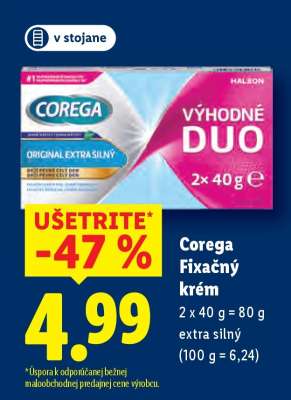 Corega fixačný krém