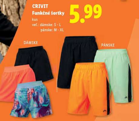 Crivit Funkčné šortky