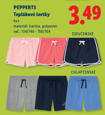 PEPPERTS Teplákové šortky
