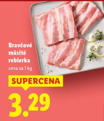 Bravčové mäsité rebierka