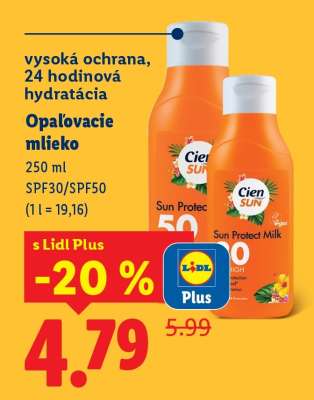 Opaľovacie mlieko