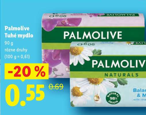PALMOLIVE TUHÉ MYDLO