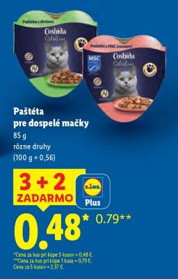 Paštéta pre dospelé mačky