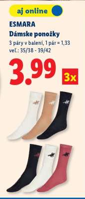 Esmara Dámske ponožky