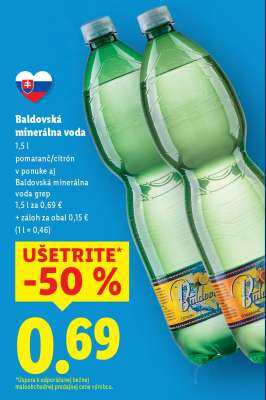 BALDOVSKÁ Minerálna voda