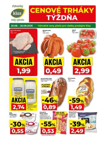 Leták Klas - 20.8.2026 - 26.8.2026.