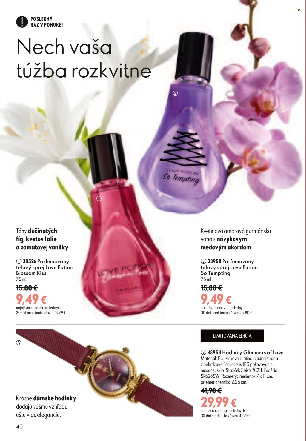 Leták Oriflame - 9.9.2026 - 29.9.2026. Strana 40