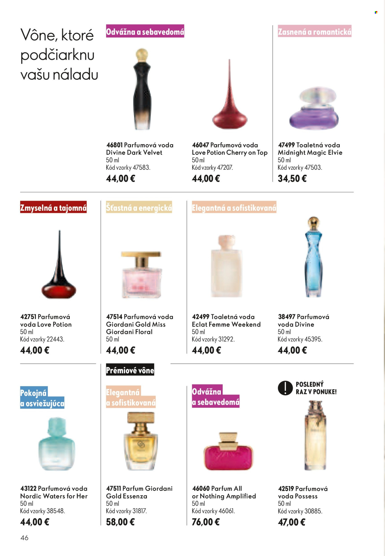 Leták Oriflame - 9.9.2026 - 29.9.2026. Strana 46