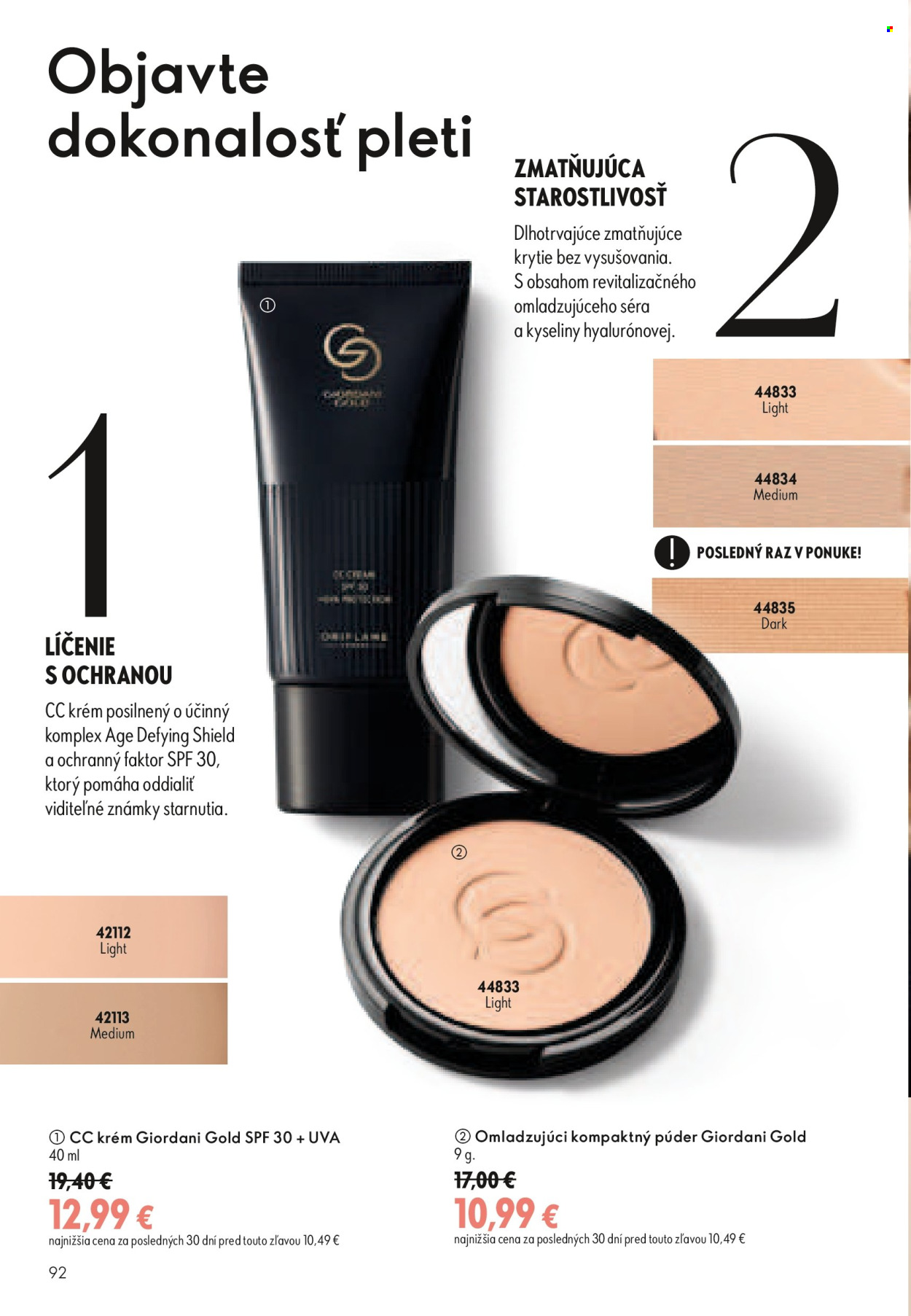 Leták Oriflame - 9.9.2026 - 29.9.2026. Strana 92